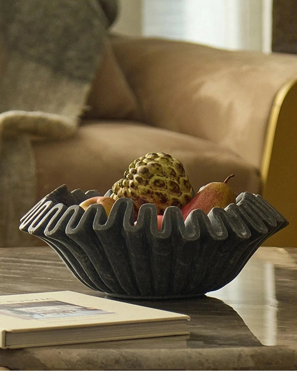 FRILL BOWL - BLACK koaliving-1
