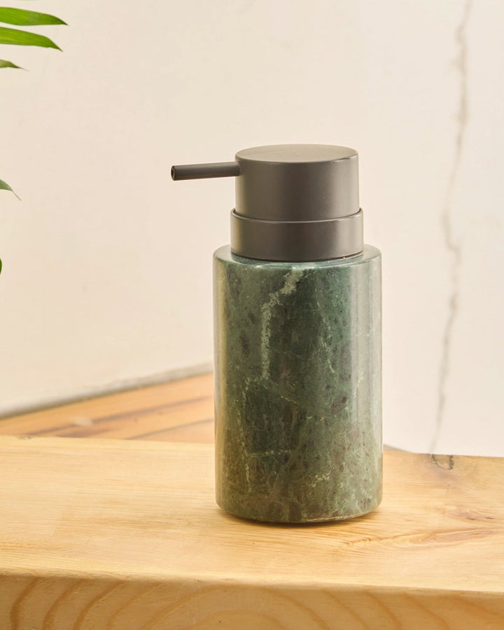 MARBLE SOAP DISPENSER - BARODA GREEN