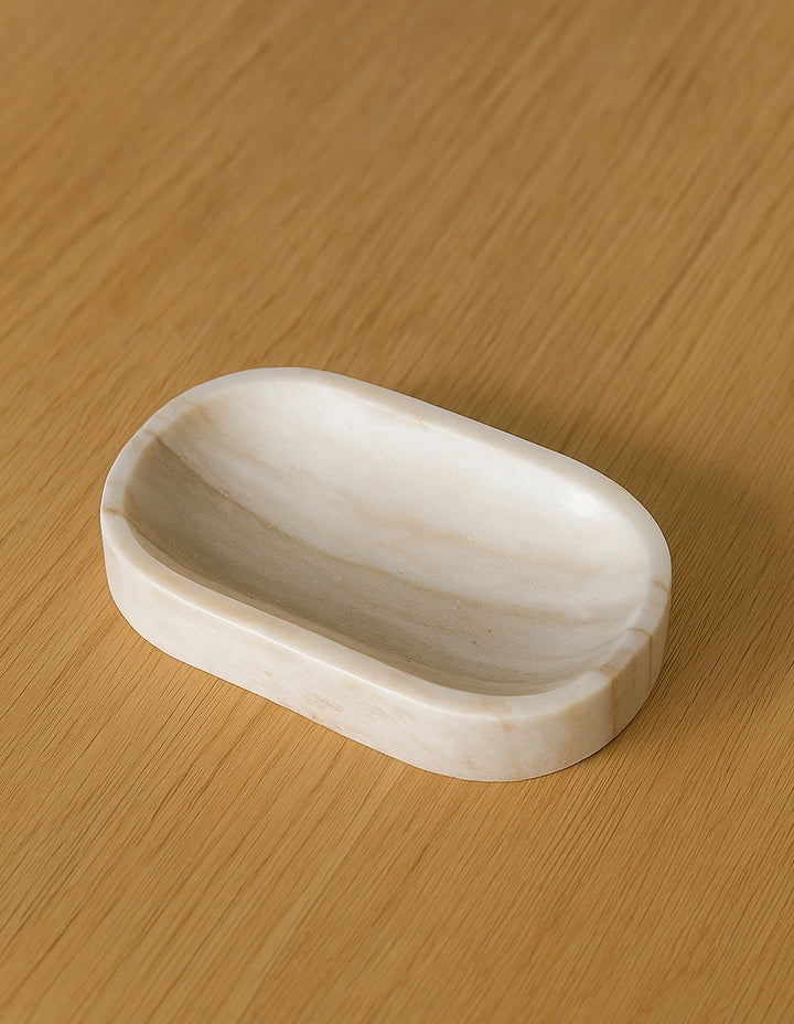 MARBLE BOWL - BEIGE
