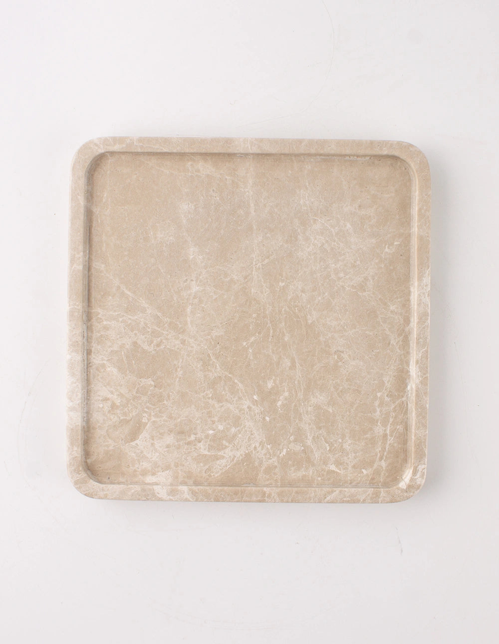 FORM MARBLE TRAY - SMALL - BEIGE