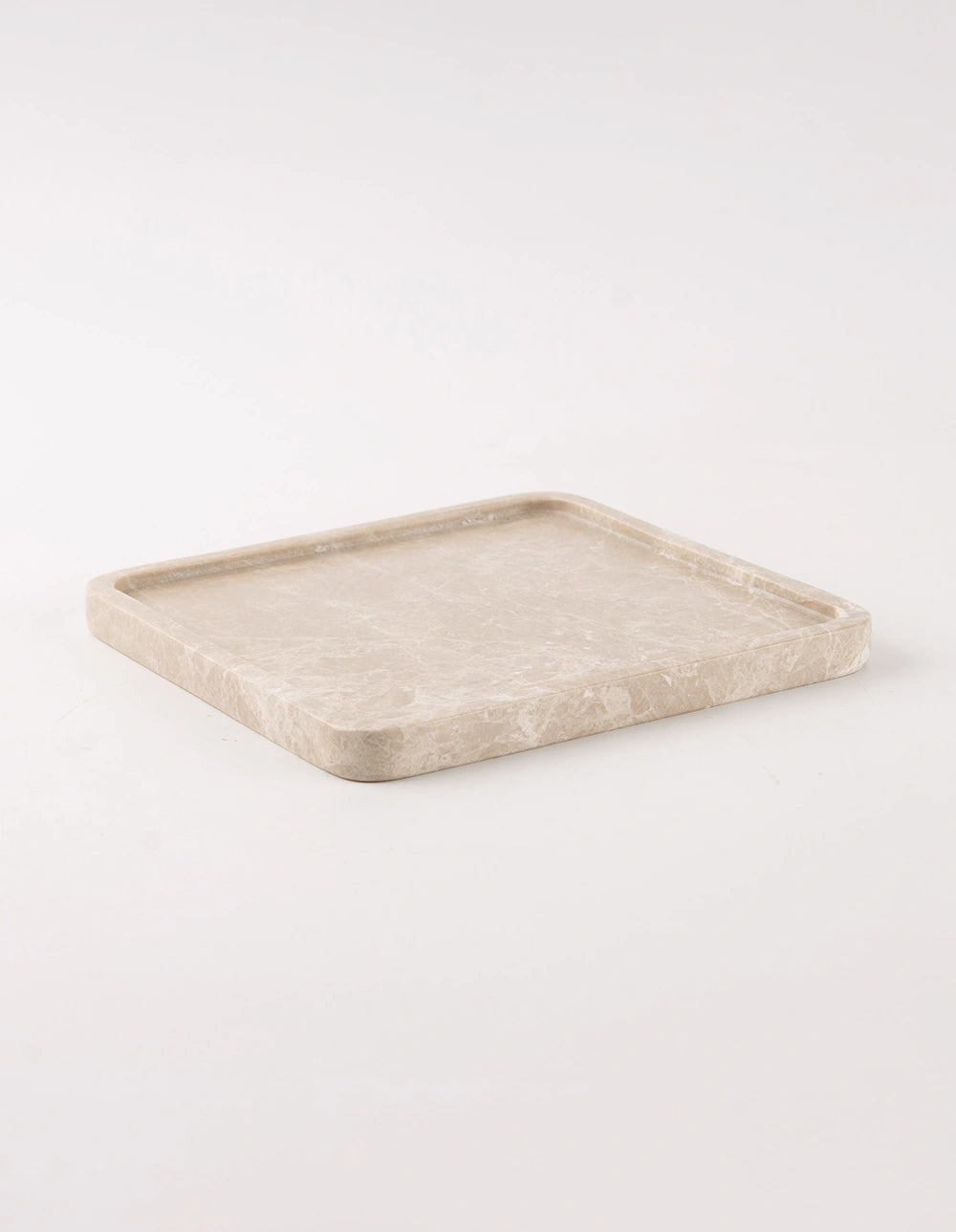 FORM MARBLE TRAY - SMALL - BEIGE