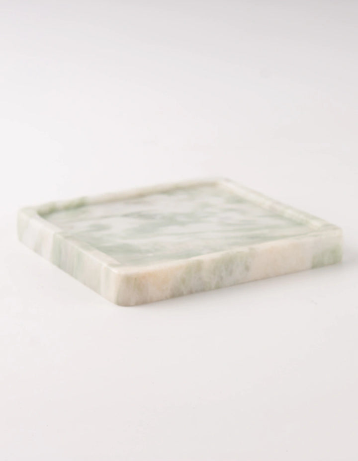 FORM MARBLE TRAY - SMALL - WHITE & GREEN