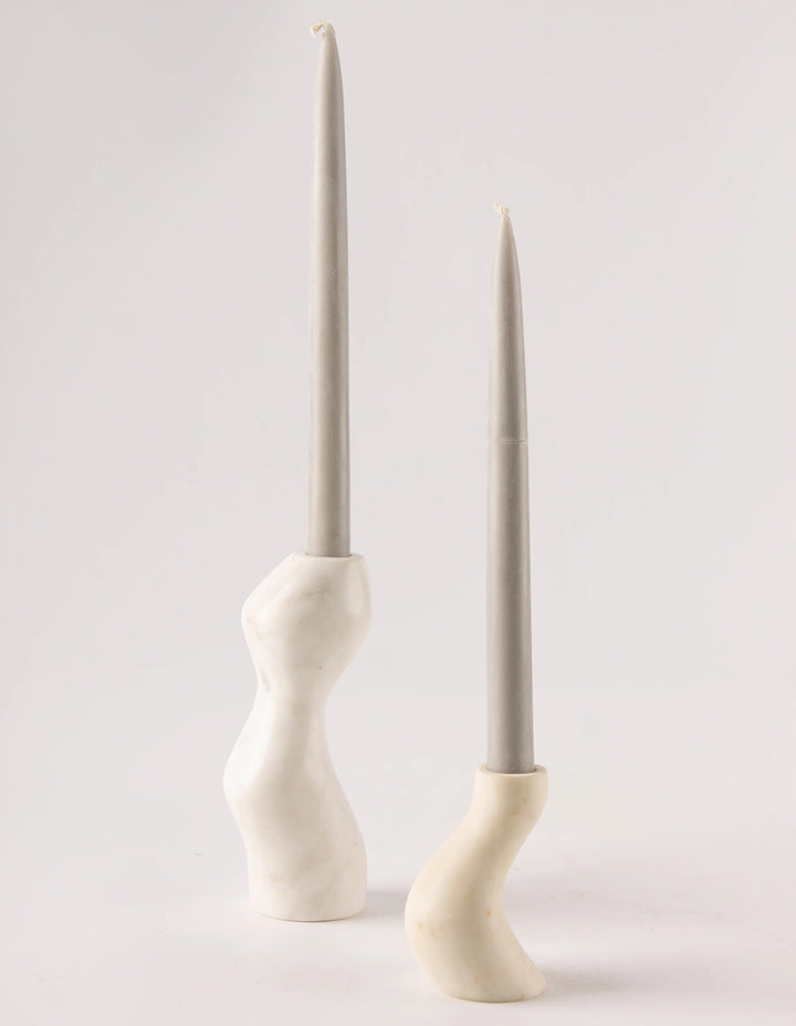 SET OF THREE - CANDLE HOLDER