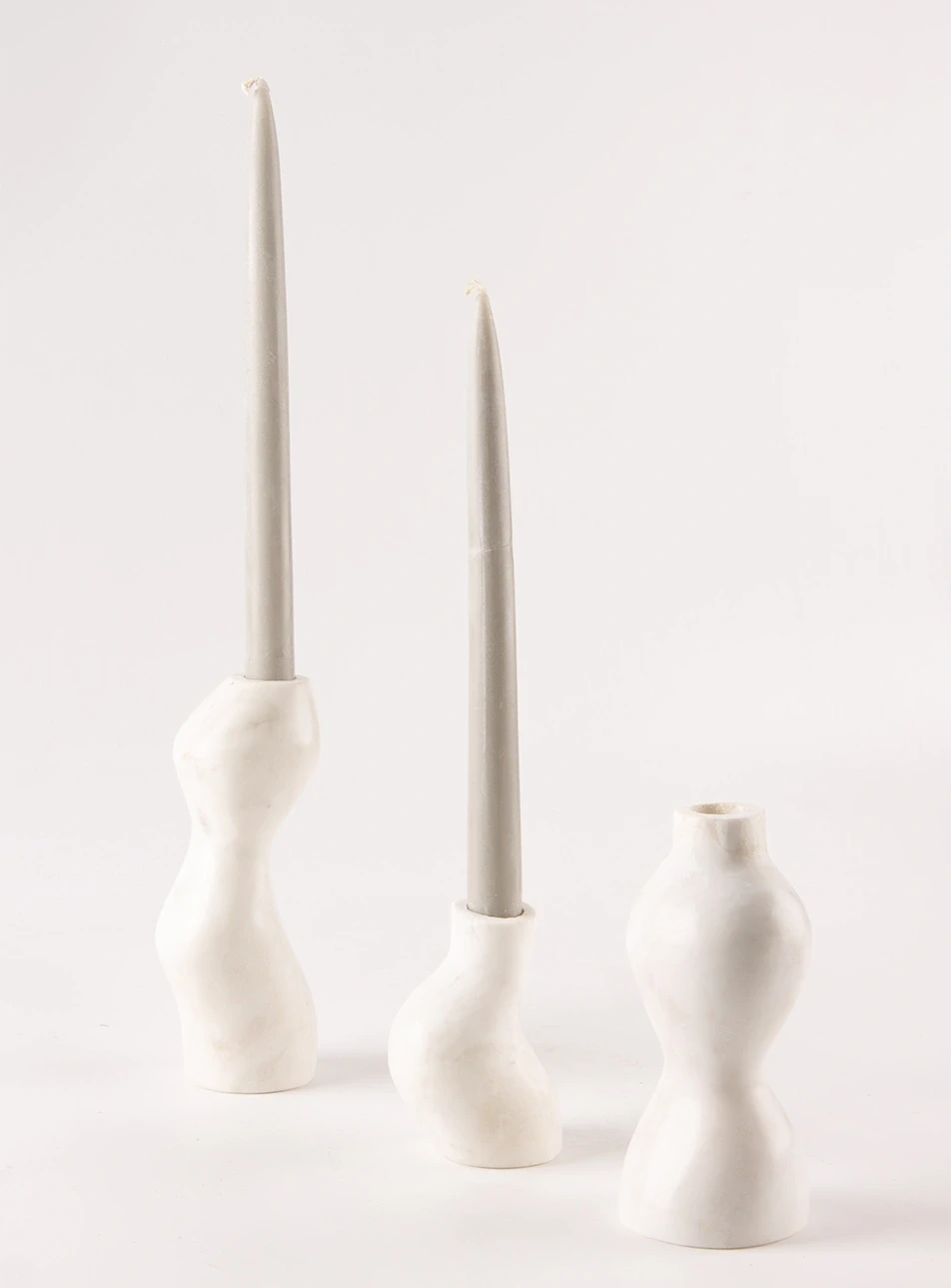 SET OF THREE - CANDLE HOLDER koaliving-1