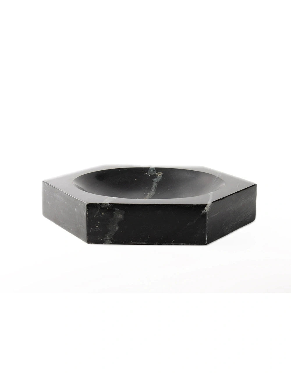 HEXAGON BLACK MARBLE BOWL koaliving-1