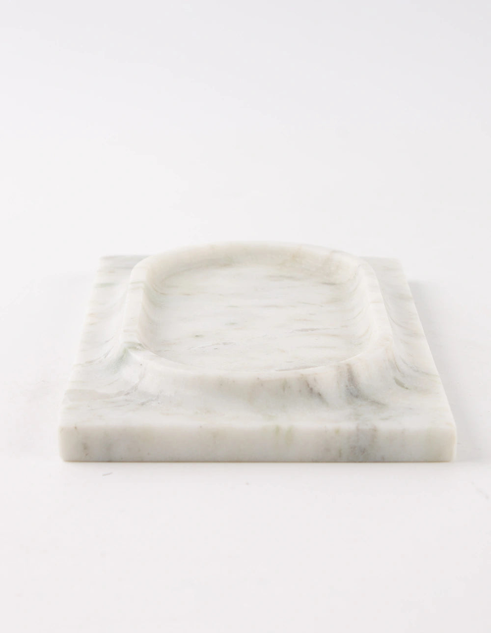 MESA MARBLE TRAY - WHITE & GREEN