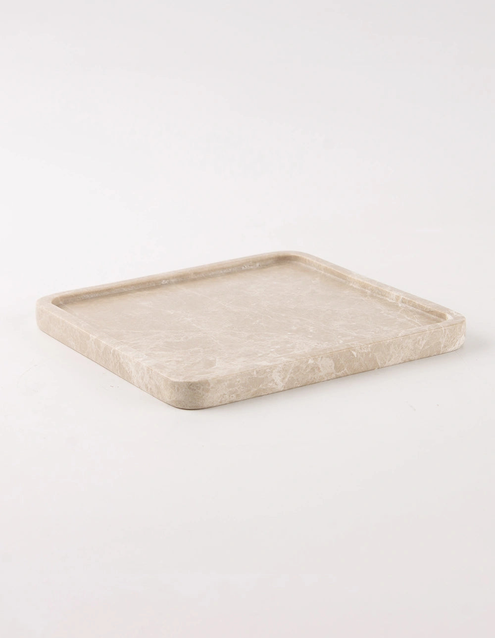 FORM MARBLE TRAY - LARGE - BEIGE