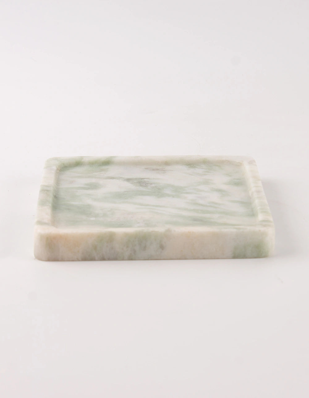 FORM MARBLE TRAY - LARGE - WHITE & GREEN