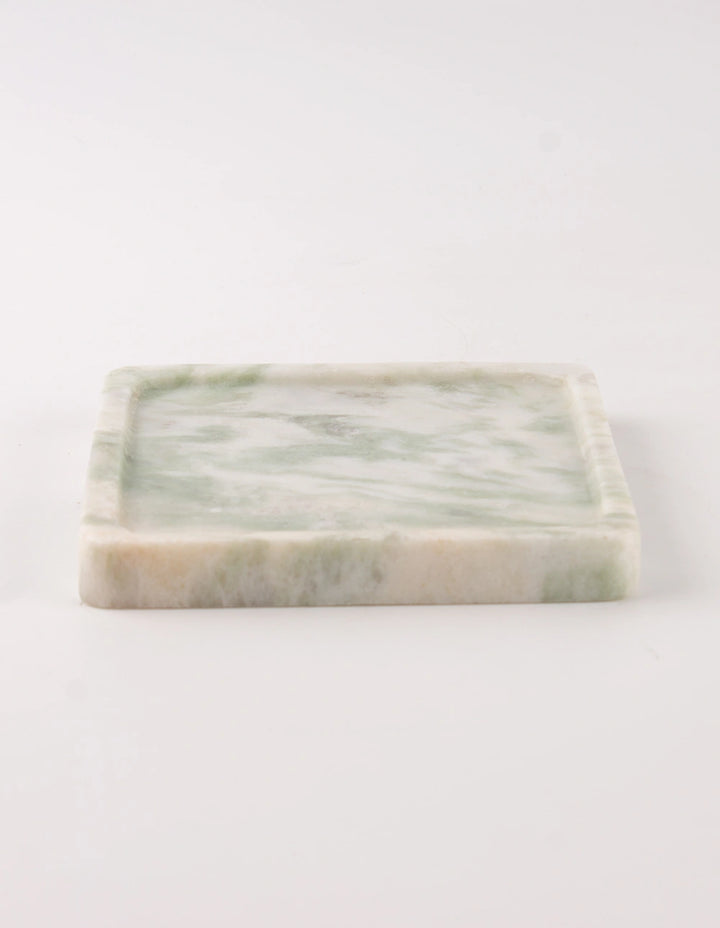 FORM MARBLE TRAY - LARGE - WHITE & GREEN