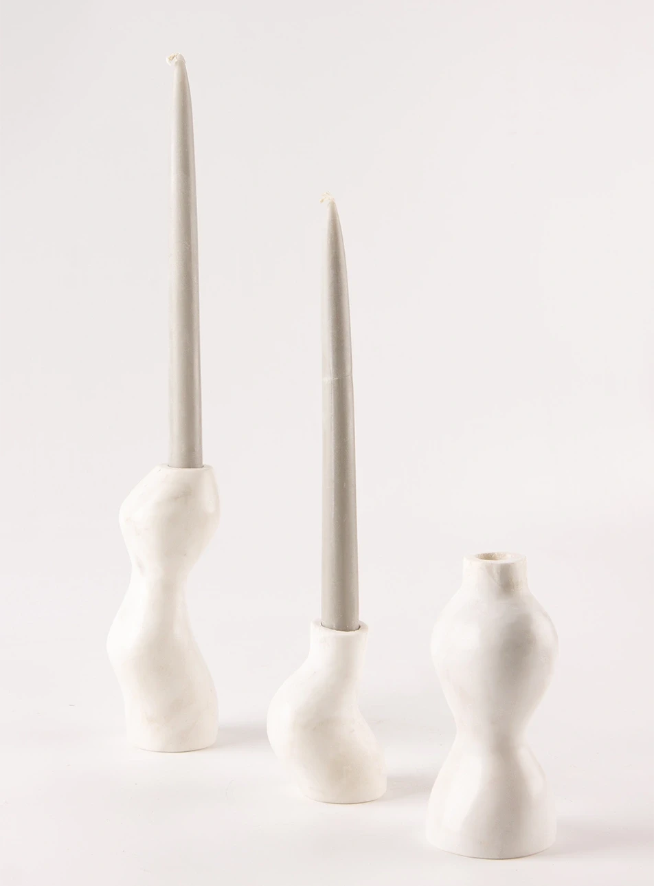 SET OF THREE - CANDLE HOLDER koaliving-1
