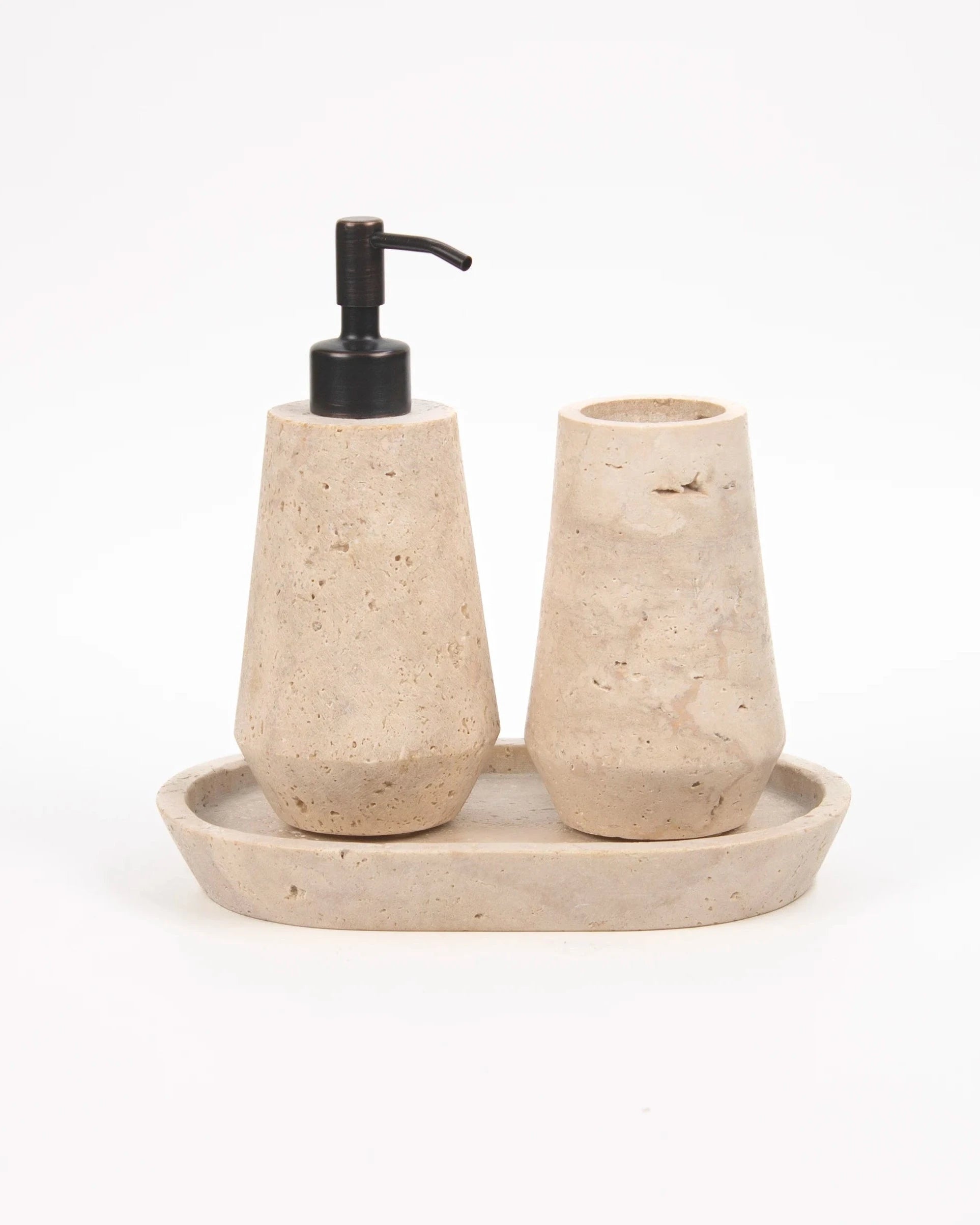 OTEL TRAVETINE - Dispenser Set Koa Living