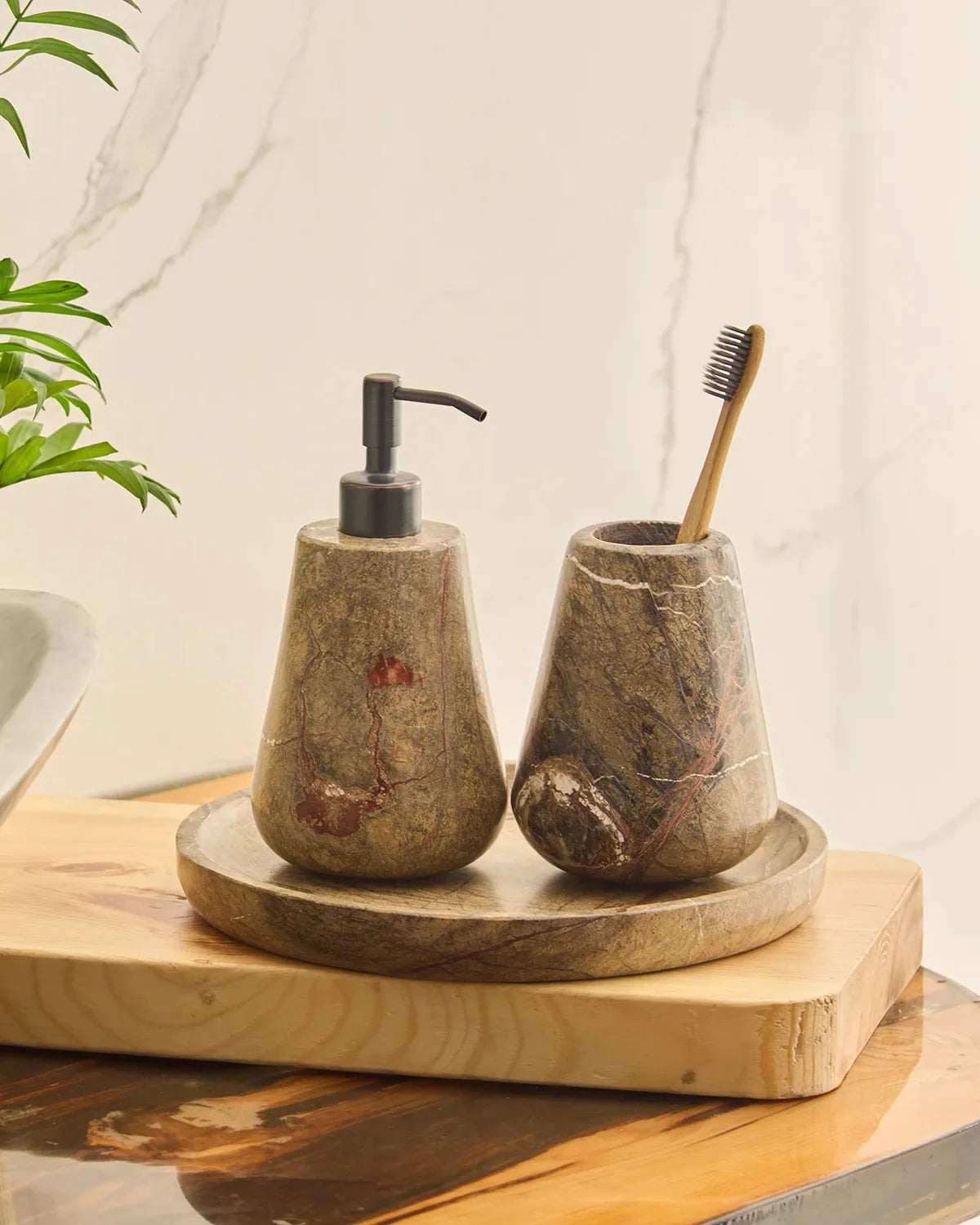 REEN BROWN - Dispenser Set Koa Living