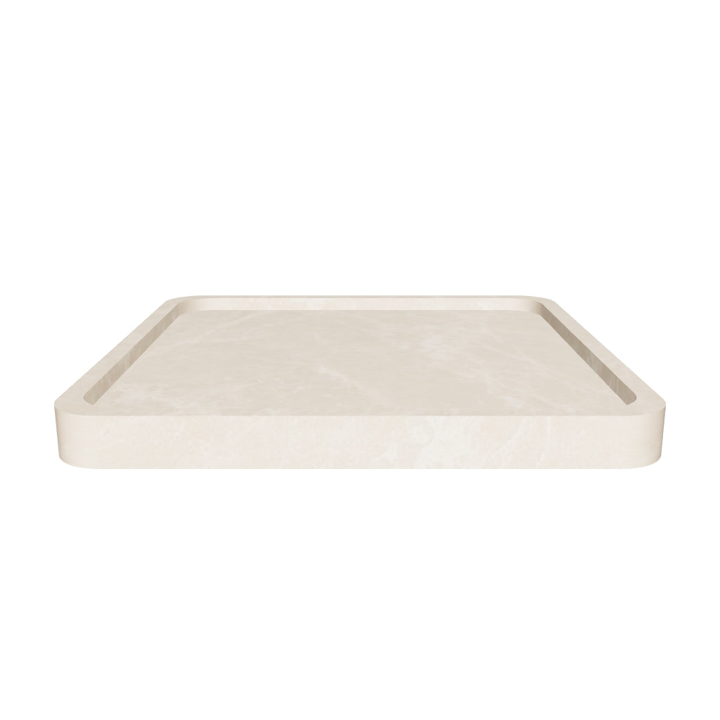 FORM MARBLE TRAY - BEIGE