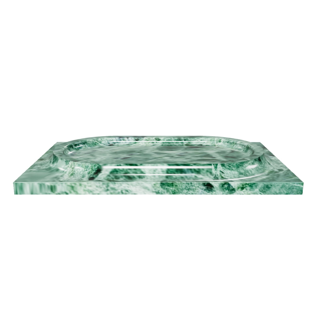 MESA MARBLE TRAY - GREEN
